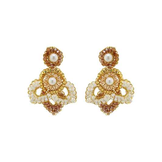 Golden Mix Mermaid Mini Dangle Handmade Earrings