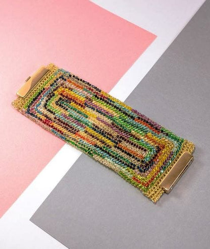 Multicolor Rainbow Maxi Signature Handmade Bracelet