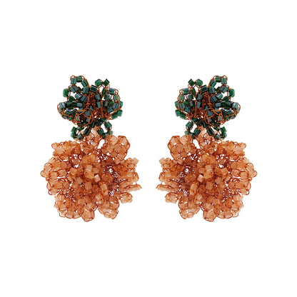 Mystic Amber Mix Agnes Handmade Crochet Earrings