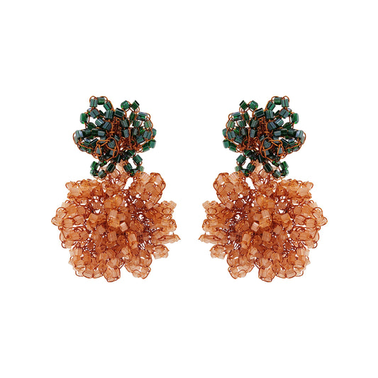Mystic Amber Mix Agnes Handmade Crochet Earrings