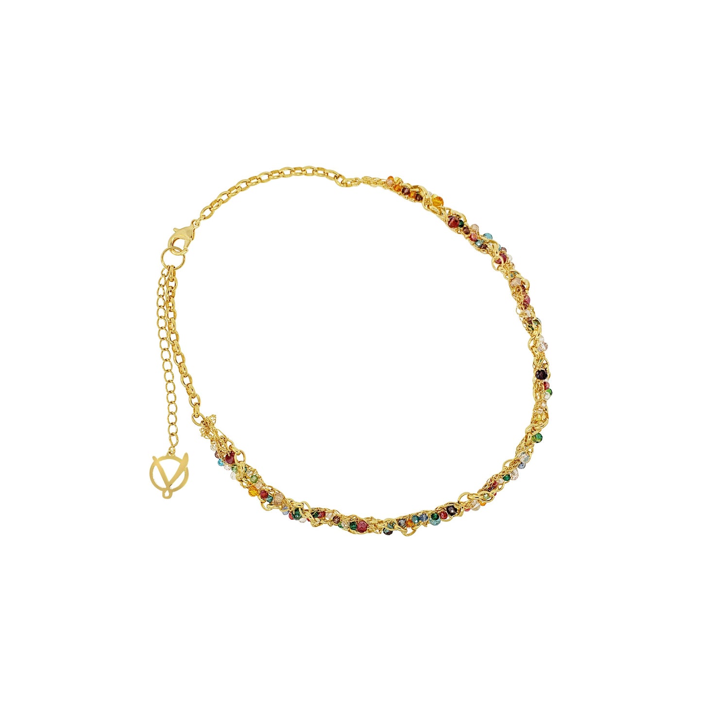 Multi & Gold Hera Handmade Necklace