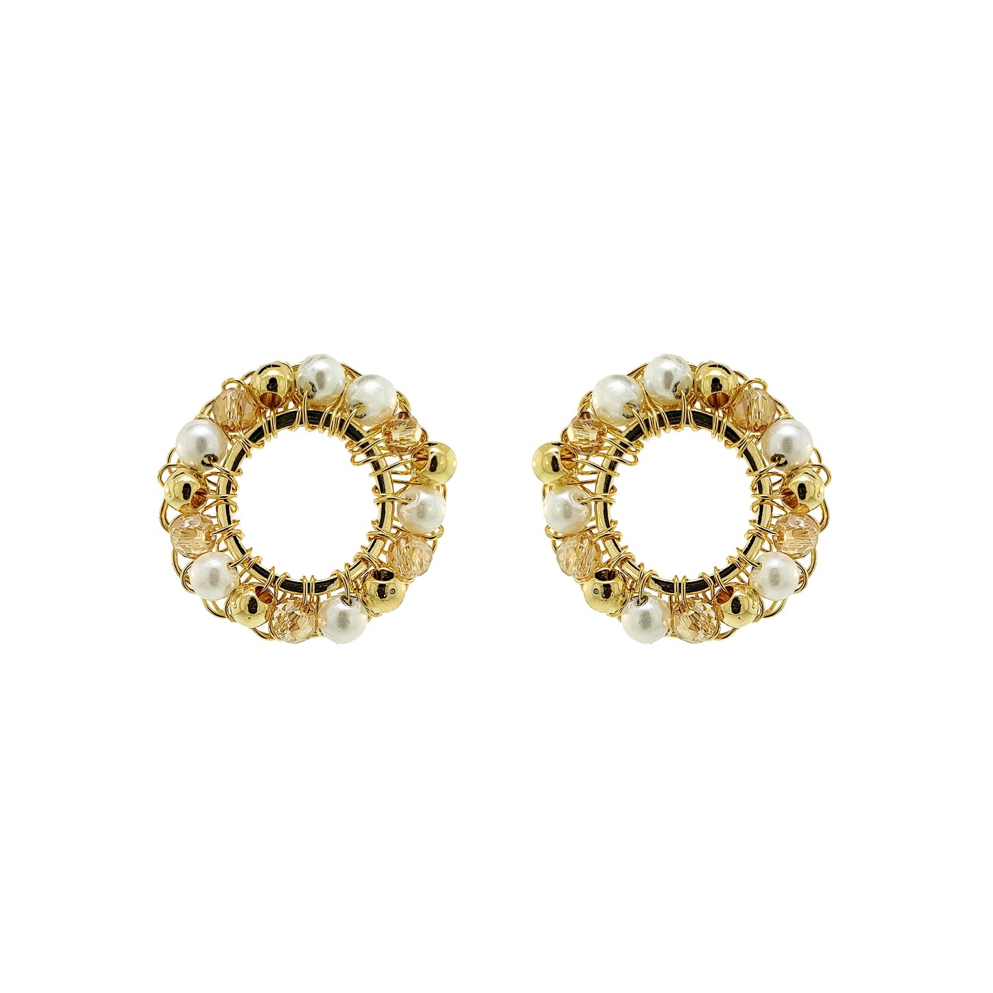 Golden Mix Molly Handmade Crochet Earrings
