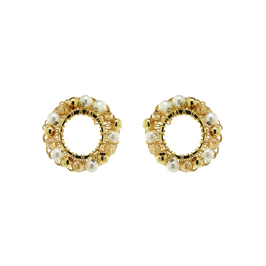 Golden Mix Molly Handmade Crochet Earrings
