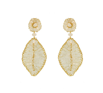 White-Gold-Leaf-Mini-Handmade-Crochet-Earrings-18k-gold-filled-wire-hypoallergenic-lightweight-statement-