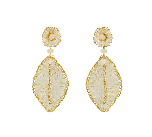 White-Gold-Leaf-Mini-Handmade-Crochet-Earrings-18k-gold-filled-wire-hypoallergenic-lightweight-statement-