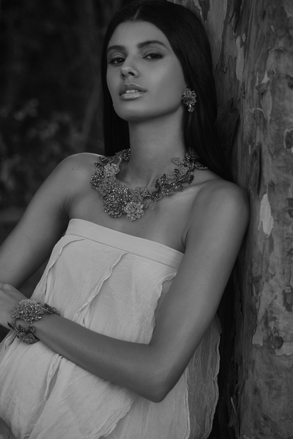 Neon Turquoise Mix Drizzle Mini Post Handmade Earrings