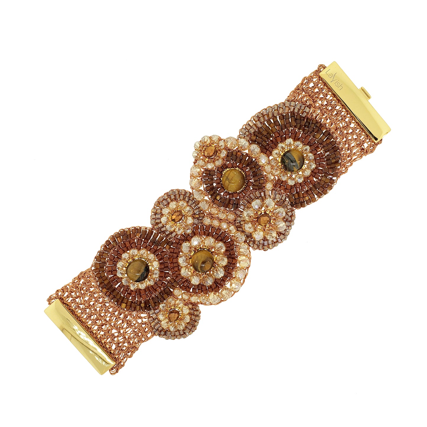 Mocha Mix Elara Maxi Handmade Bracelet