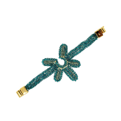 Teal Mix Solara Handmade Crochet Bracelet