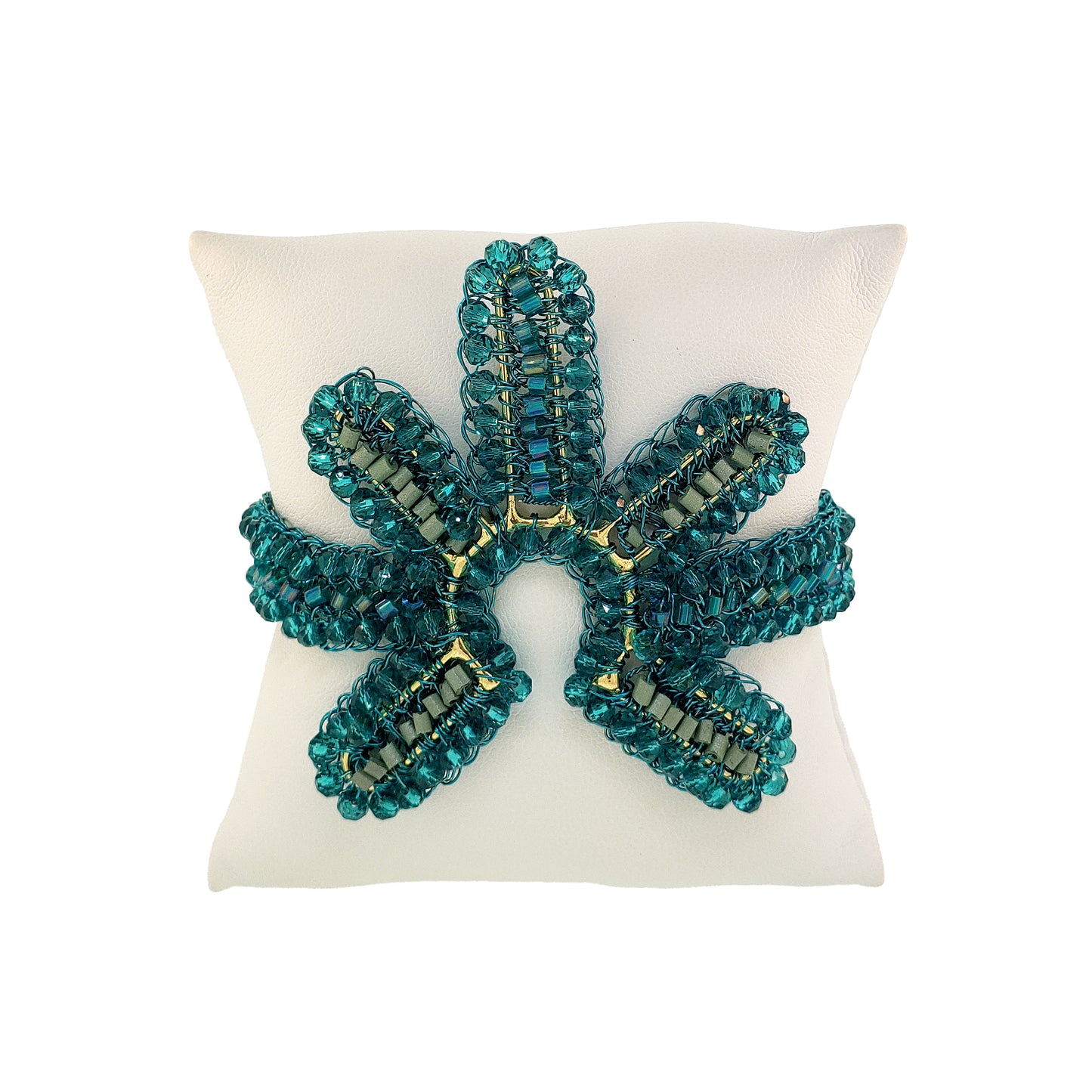 Teal Mix Solara Handmade Crochet Bracelet