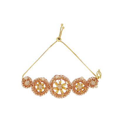 Butter Yellow Mix Chronos Handmade Crochet Bracelet