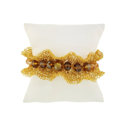 Amber-Gold-Nalu-maxi-cuff-Handmade-Crochet-Bracelet-cushion-handmade-crochet-bracelet-with-unique-design-18k-gold-filled-wire-hypoallergenic-lightweight-statement