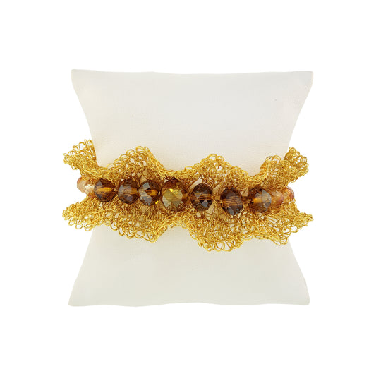 Amber-Gold-Nalu-maxi-cuff-Handmade-Crochet-Bracelet-cushion-handmade-crochet-bracelet-with-unique-design-18k-gold-filled-wire-hypoallergenic-lightweight-statement