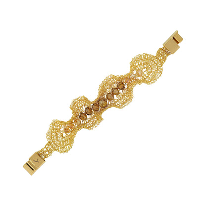 Amber-Gold-Nalu-maxi-cuff-Handmade-Crochet-Bracelet-handmade-crochet-bracelet-with-unique-design-18k-gold-filled-wire-hypoallergenic-lightweight-statement
