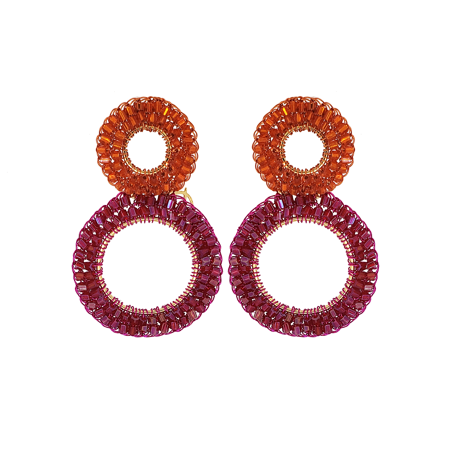 Neon Mix Nyx Handmade Crochet Earrings