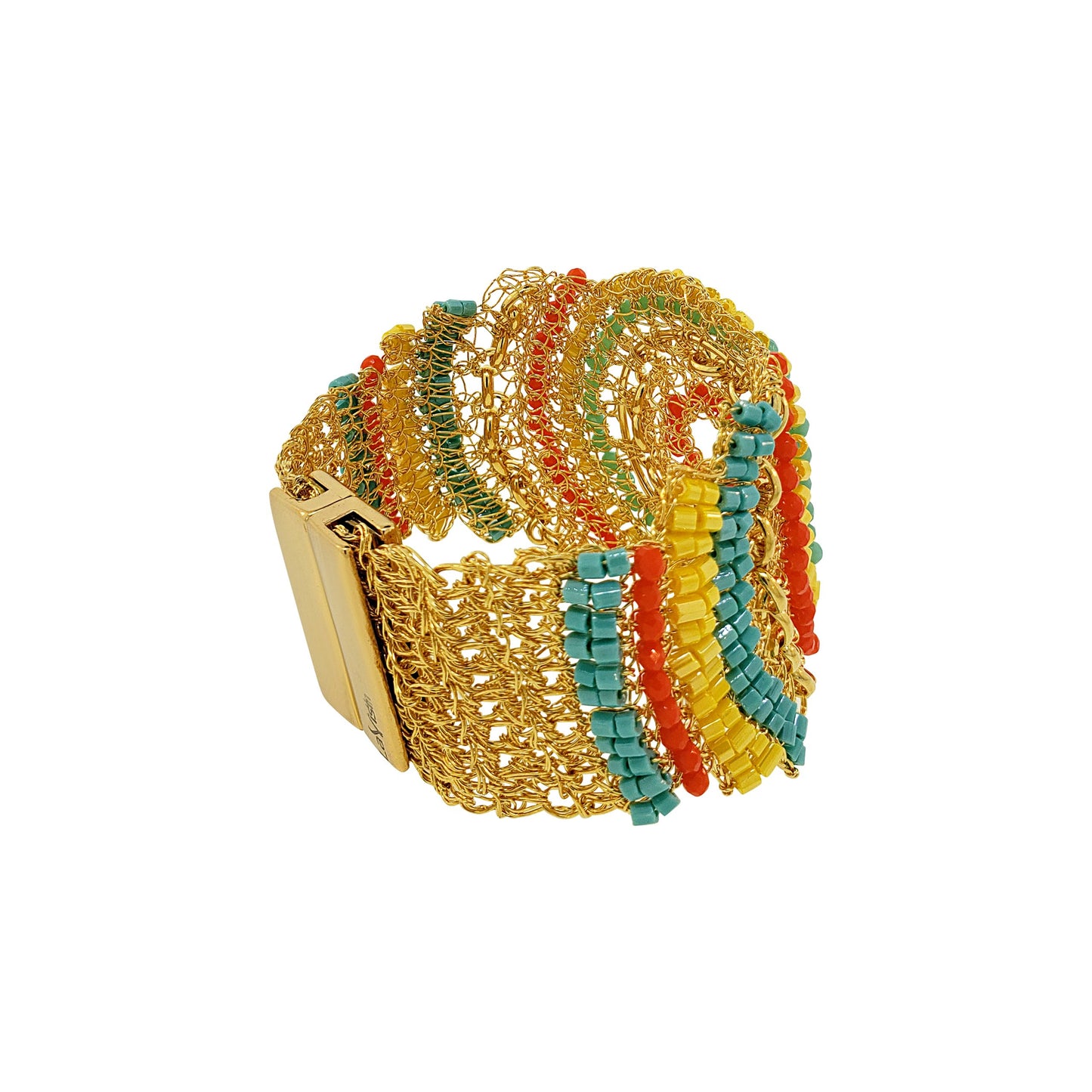 Summer Vibe Mix Ripples Maxi Handmade Crochet Bracelet