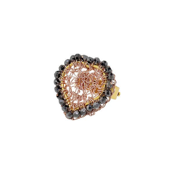 Trio Gold Mix Amour Handmade Crochet Ring