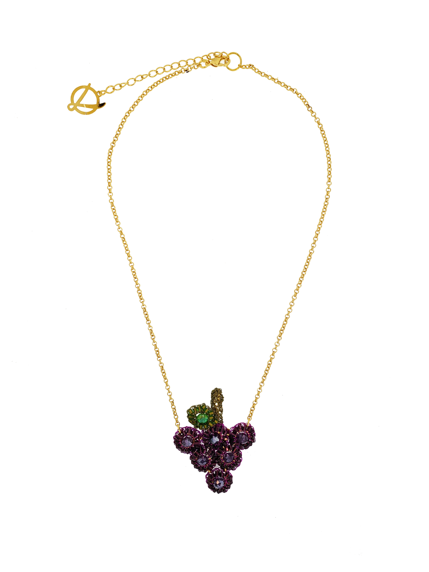 Purple Grapes Handmade Necklace