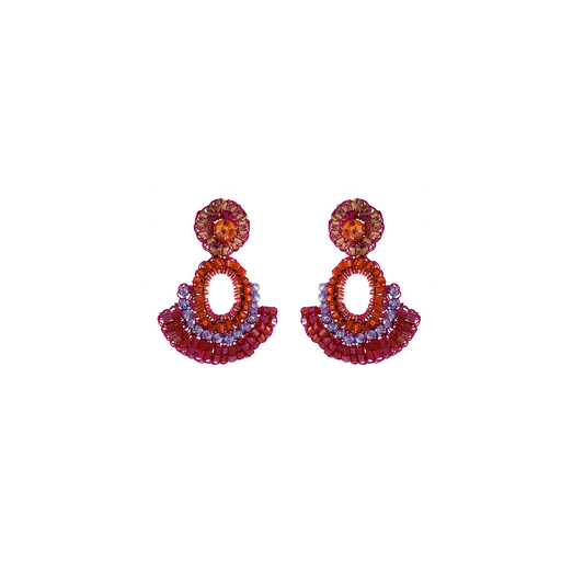 Delicate Neon Dangle Handmade Crochet Earrings