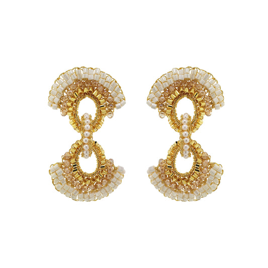 Golden Mix Hannah Handmade Crochet Earrings