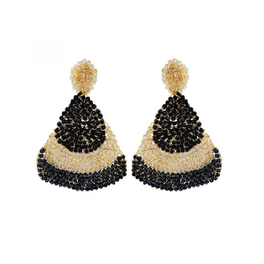 Black Mix Delilah Maxi Handmade Earring
