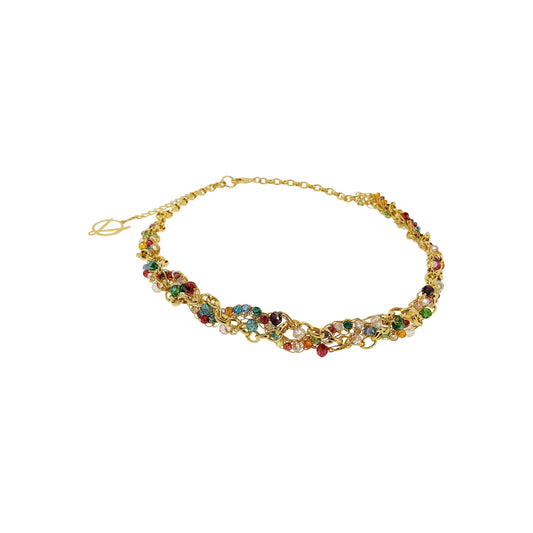 Multi & Gold Hera Handmade Necklace