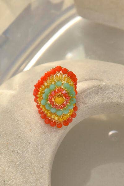 Summer Vibe Mix Ripples Handmade Ring