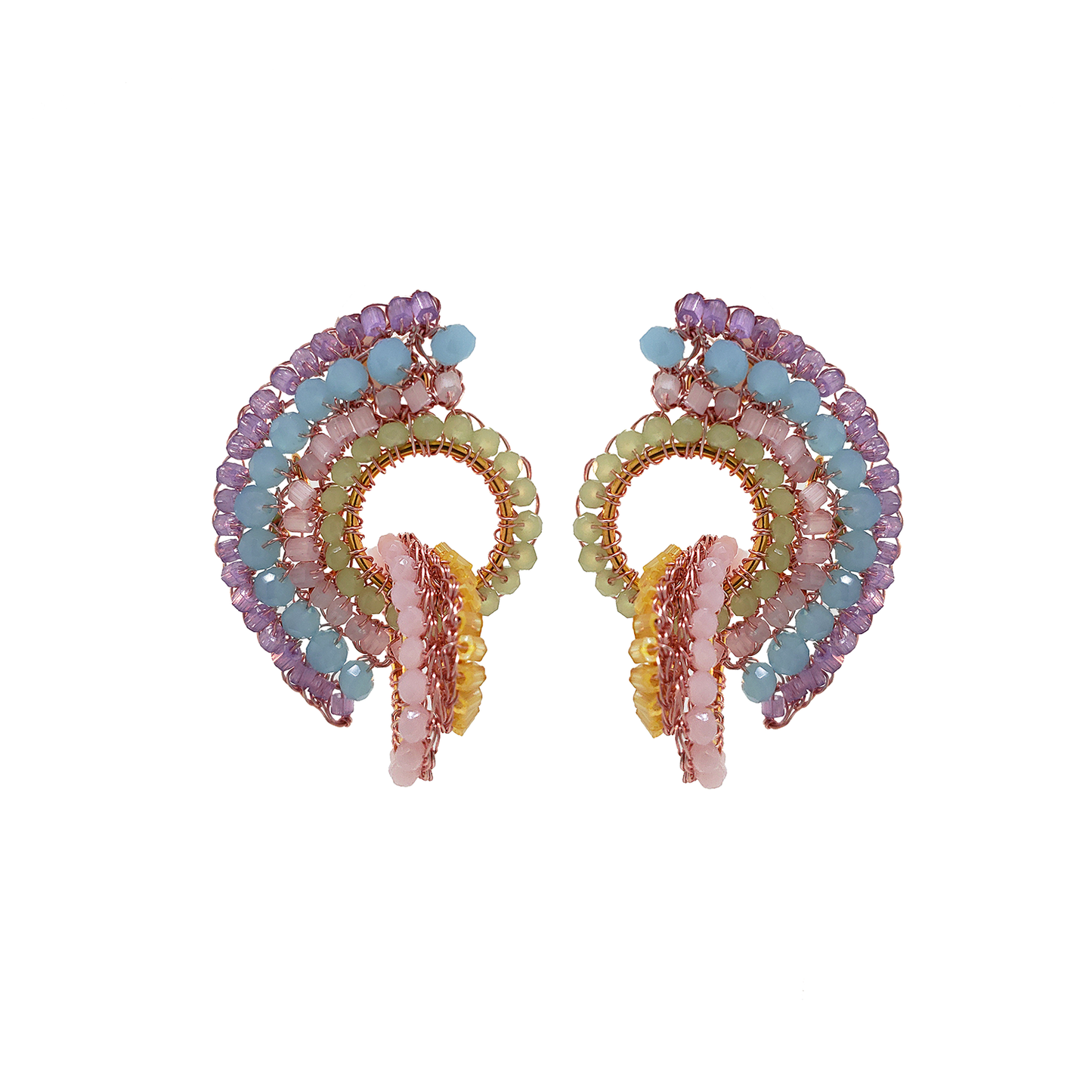 Pastel Mix Sophia Handmade Crochet Earrings