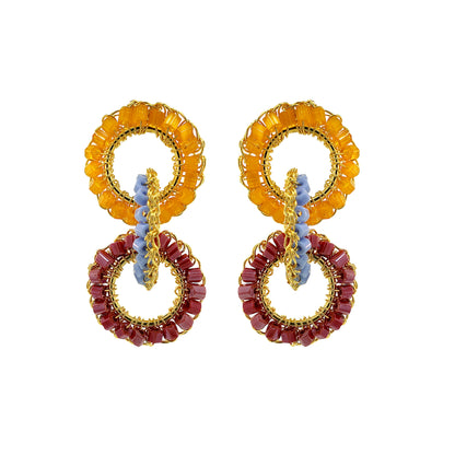 Sunrise Mix Lola Handmade Crochet Earrings