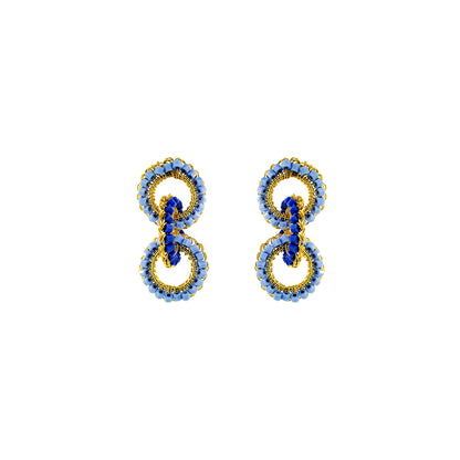 Sky Blue Mix Lola Handmade Crochet Earrings