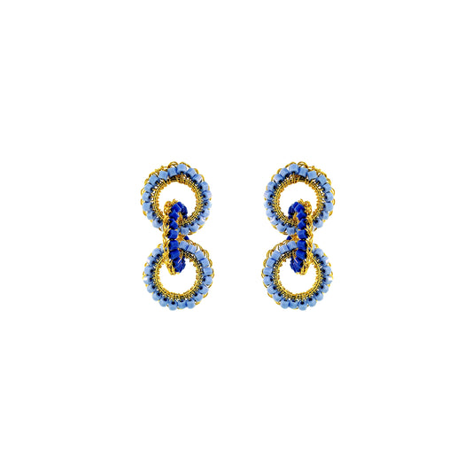 Sky Blue Mix Lola Handmade Crochet Earrings