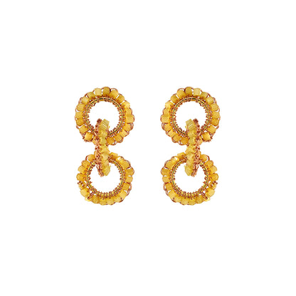 Butter Yellow Mix Lola Handmade Crochet Earrings