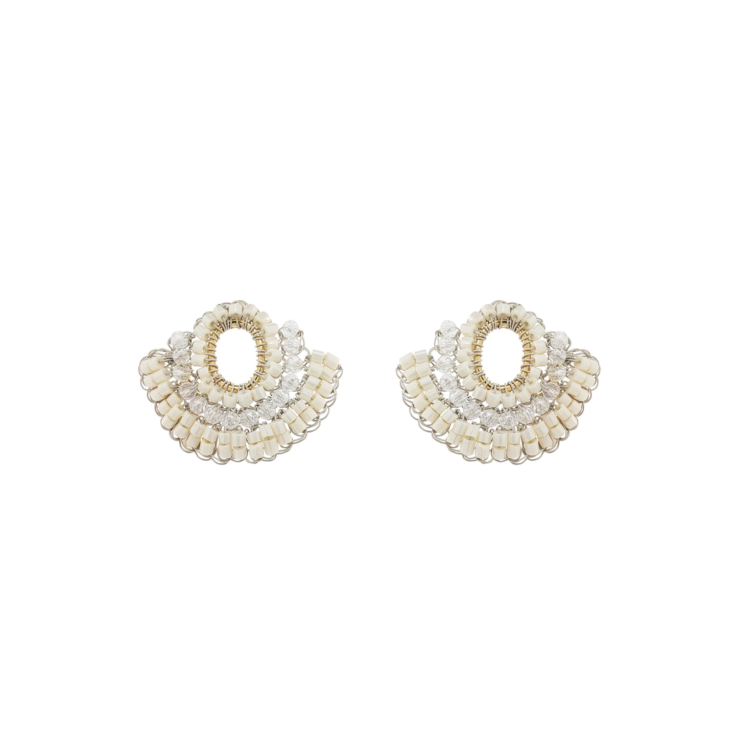 Raffia Mix Hailee Handmade Crochet Earrings