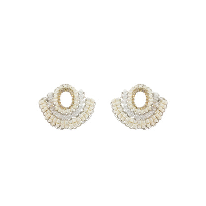 Raffia Mix Hailee Handmade Crochet Earrings