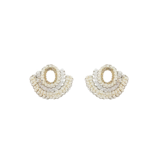 Raffia Mix Hailee Handmade Crochet Earrings
