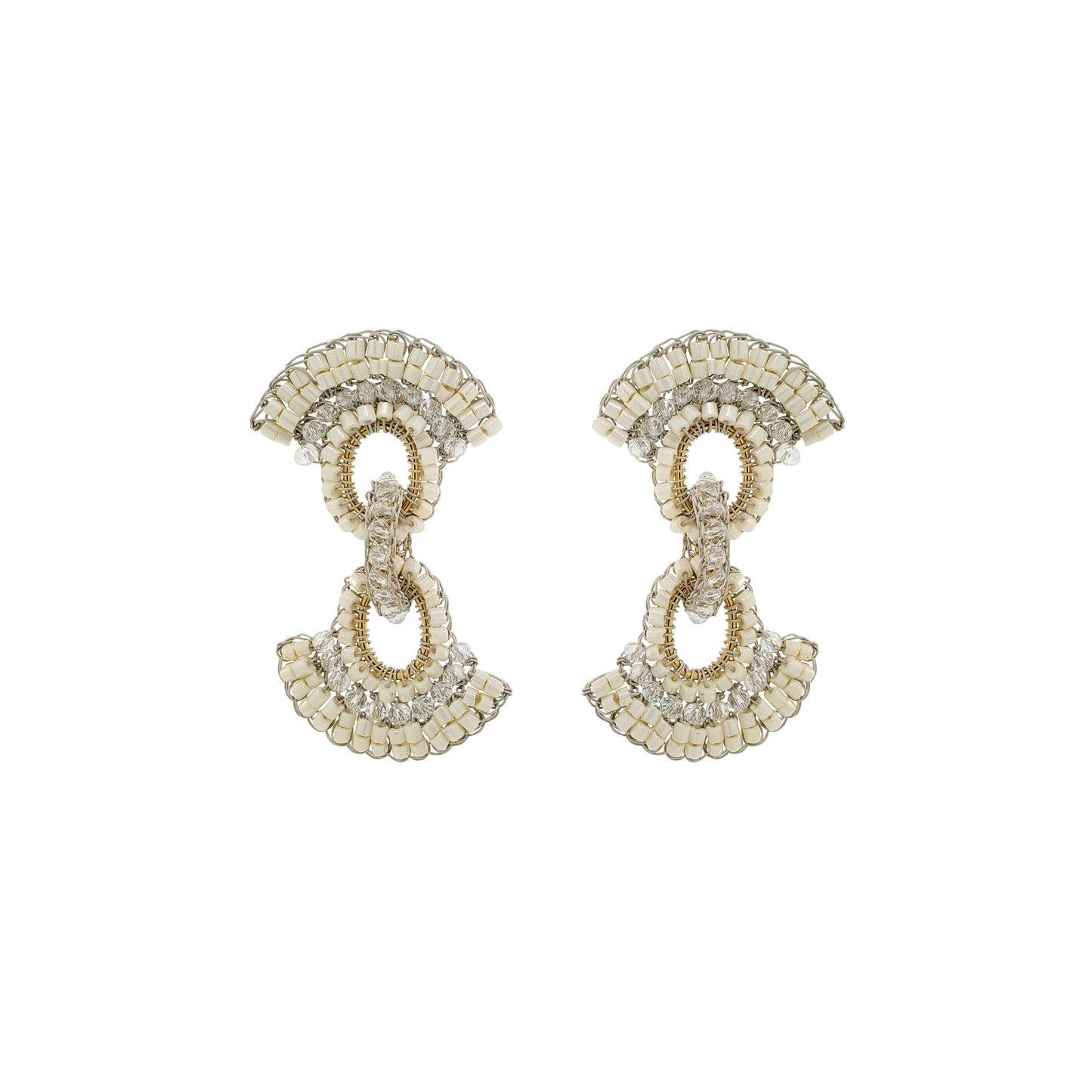 Raffia Mix Hannah Handmade Crochet Earrings