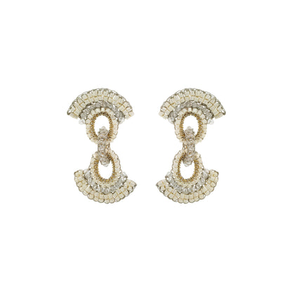 Raffia Mix Hannah Handmade Crochet Earrings