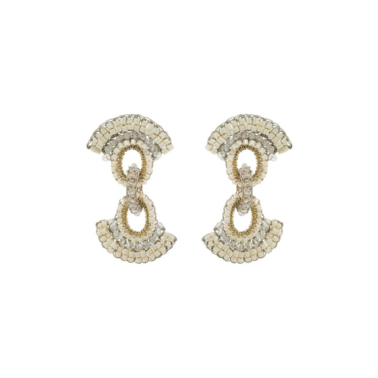 Raffia Mix Hannah Handmade Crochet Earrings