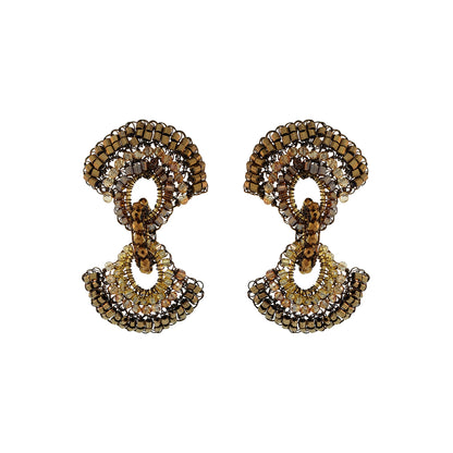 Sepia Mix Hannah Handmade Crochet Earrings