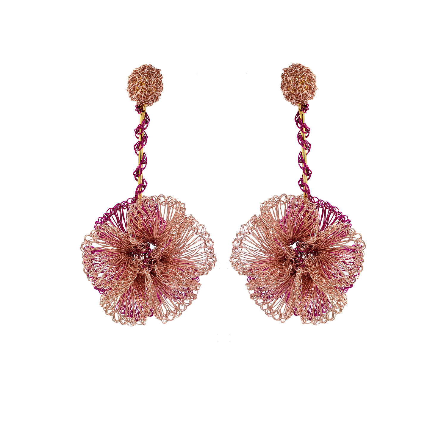 Pink Eleanor Handmade Earrings