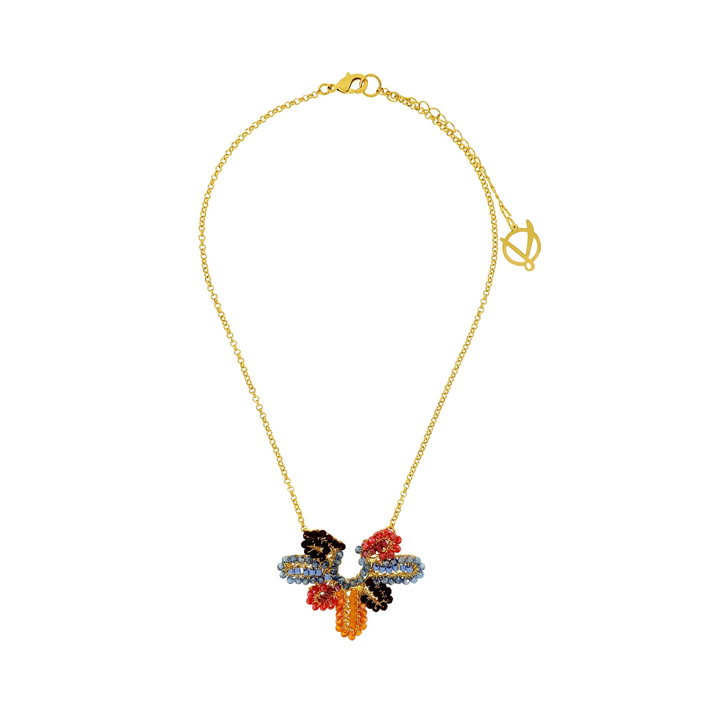 Sunrise Mix Solara Pendant Handmade Necklace