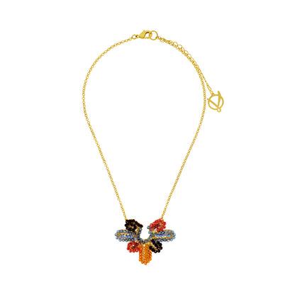 Sunrise Mix Solara Pendant Handmade Necklace