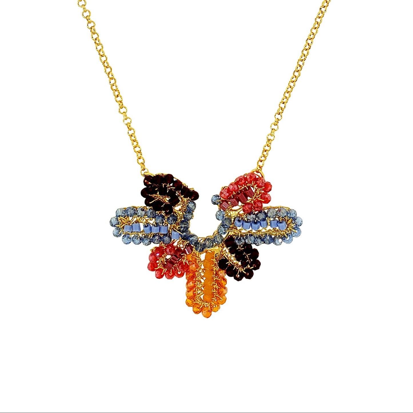 Sunrise Mix Solara Pendant Handmade Necklace