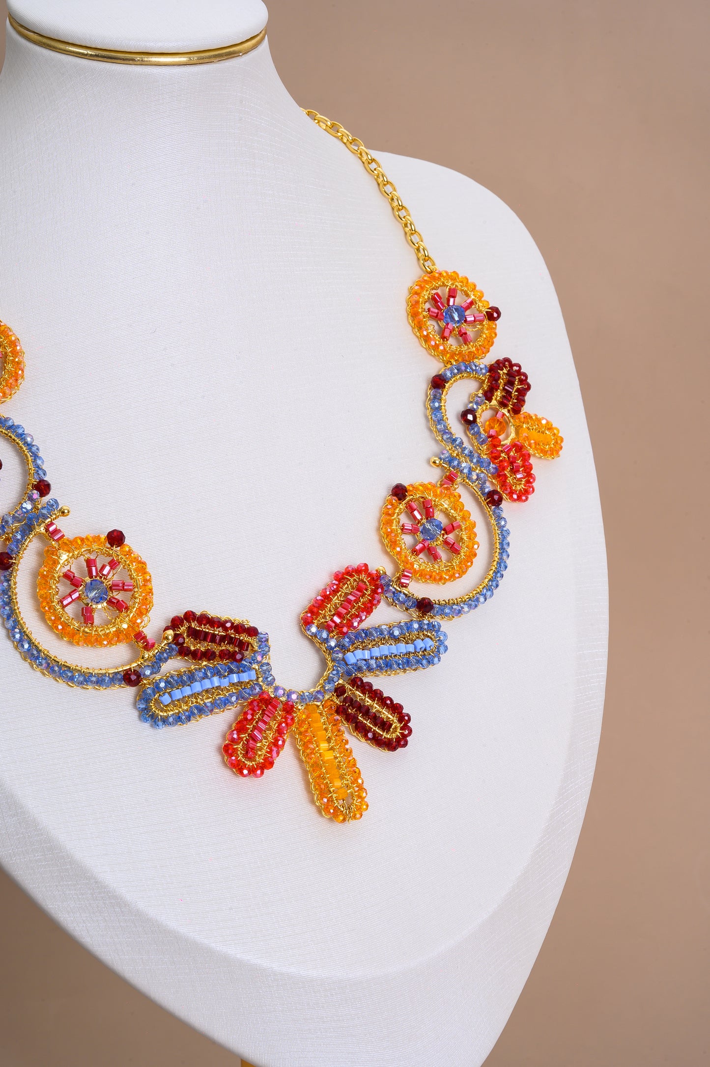 Sunrise Mix Solara Maxi Handmade Necklace