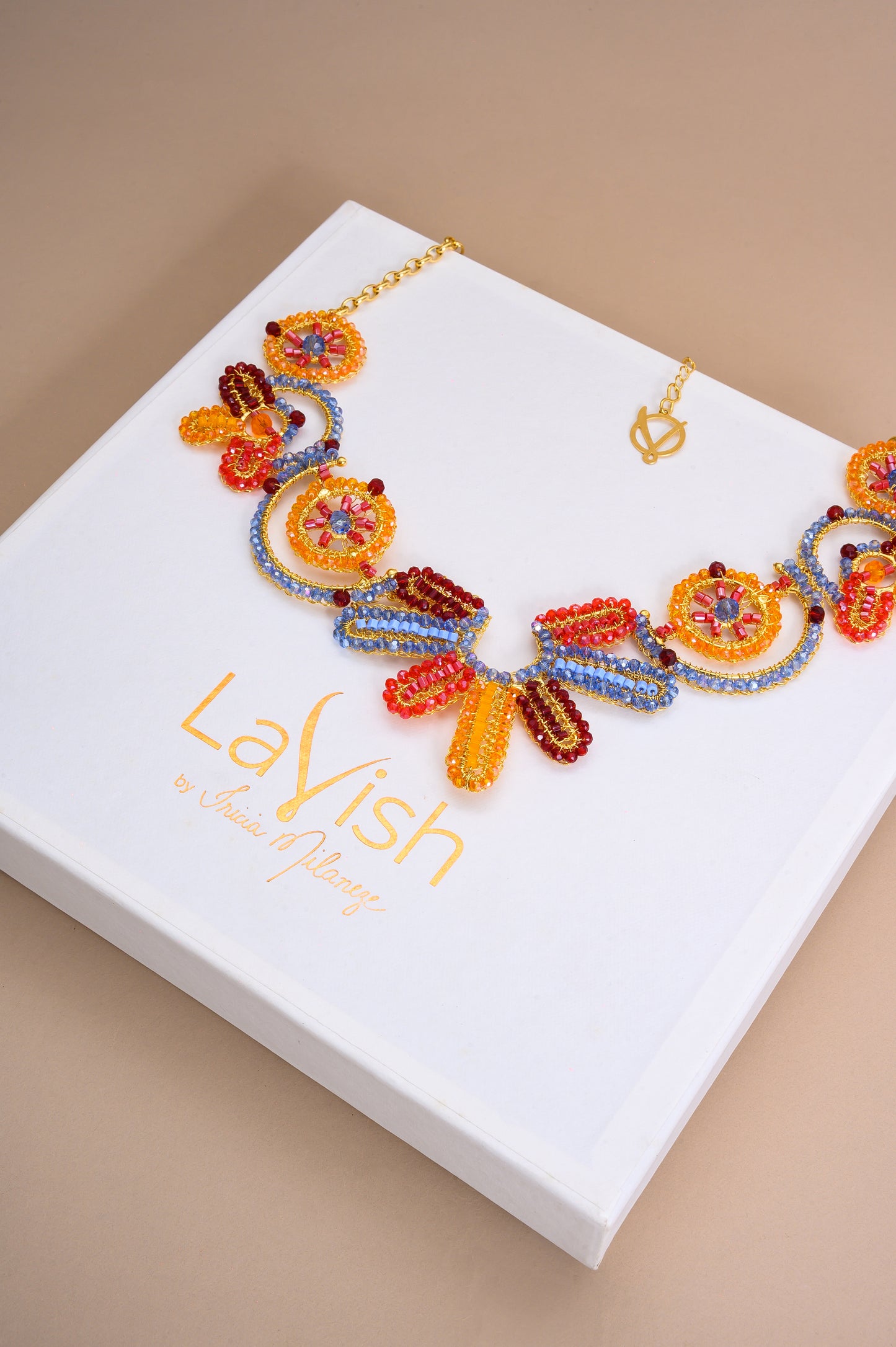 Sunrise Mix Solara Maxi Handmade Necklace