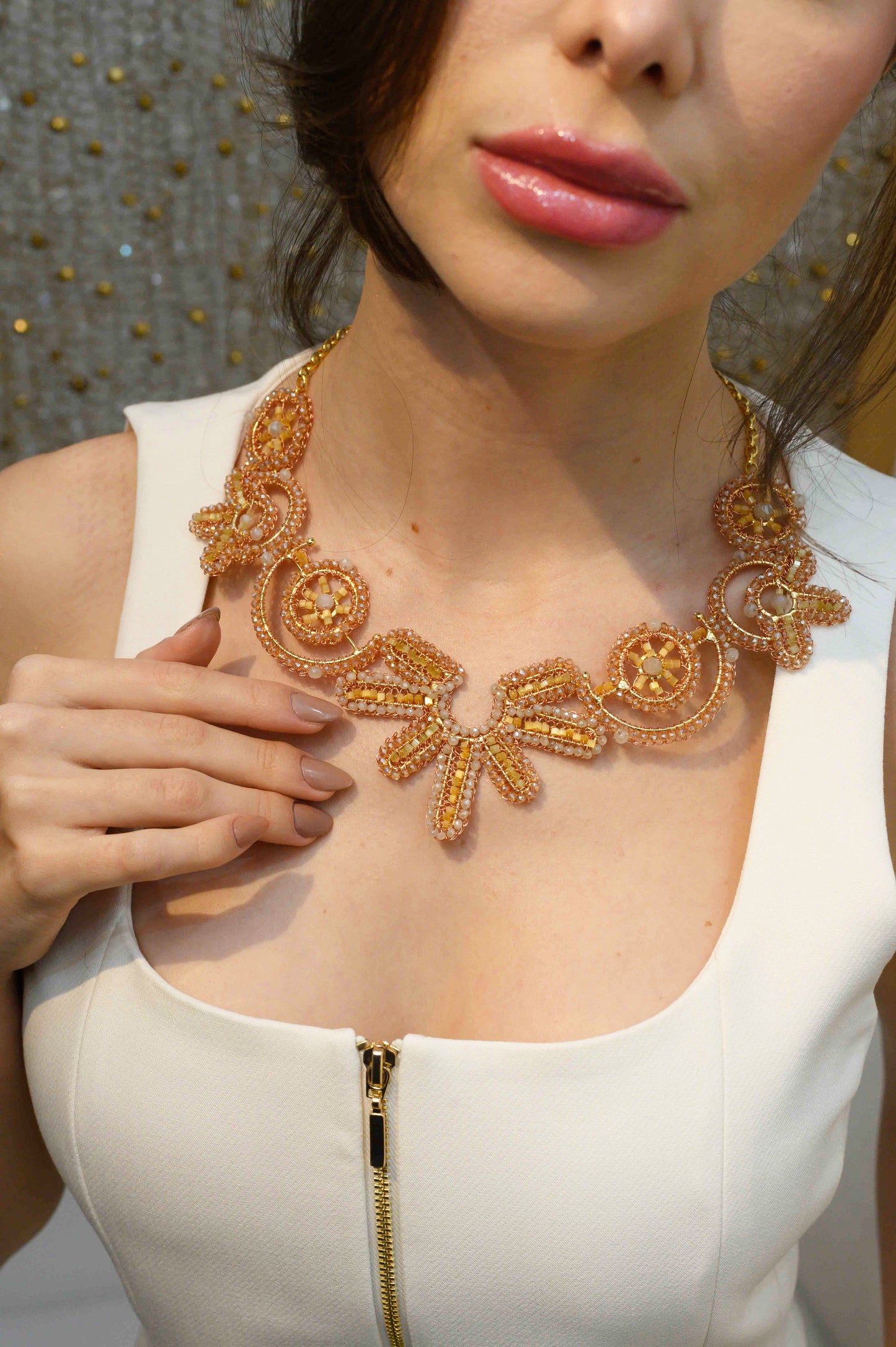 Sunrise Mix Solara Maxi Handmade Necklace