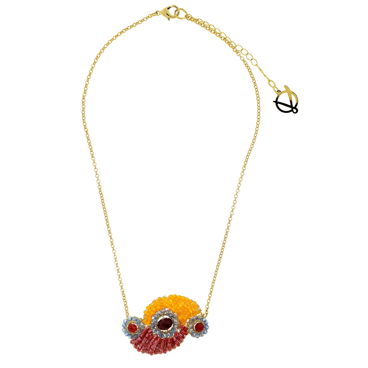 Sunrise Mix Aura Handmade Necklace