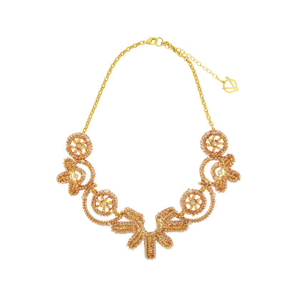 Butter Yellow Mix Solara Maxi Handmade Necklace