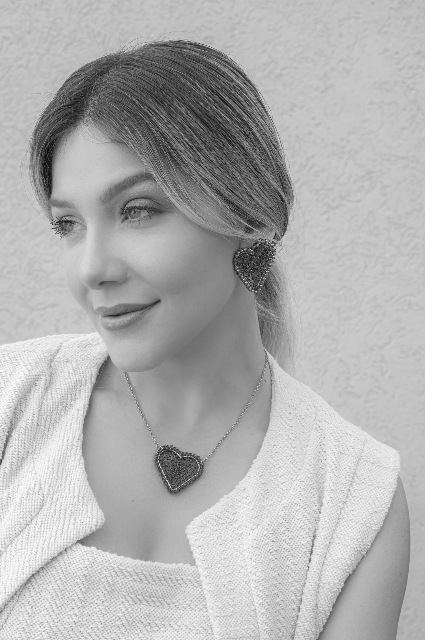 Multi & Gold Amour Mesh Handmade Crochet Necklace