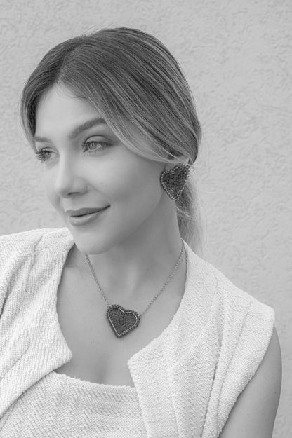 Multi & Gold Amour Mesh Handmade Crochet Necklace