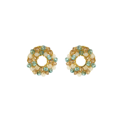 Seafoam Blue Mix Zoe Handmade Earrings